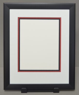 Black Frame with Black Core Triple Matting