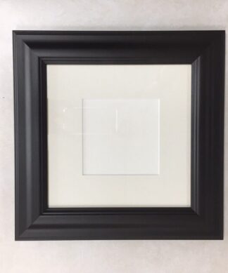 F186 Black Frame with White Mat