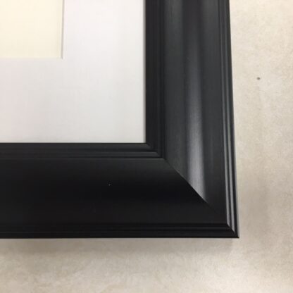 F186 Black Frame with White Mat